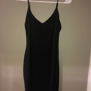 Beautifully slimming black dress